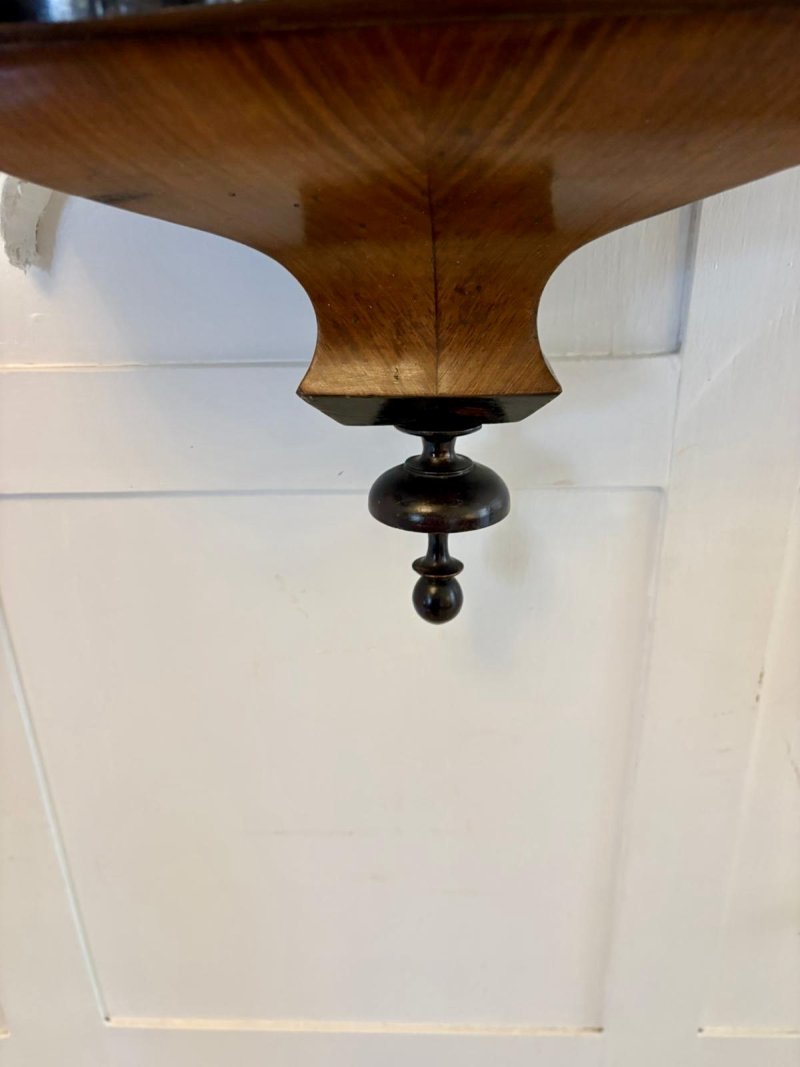 Antique Vienna Walnut Double Weight Wall Clock - Image 12